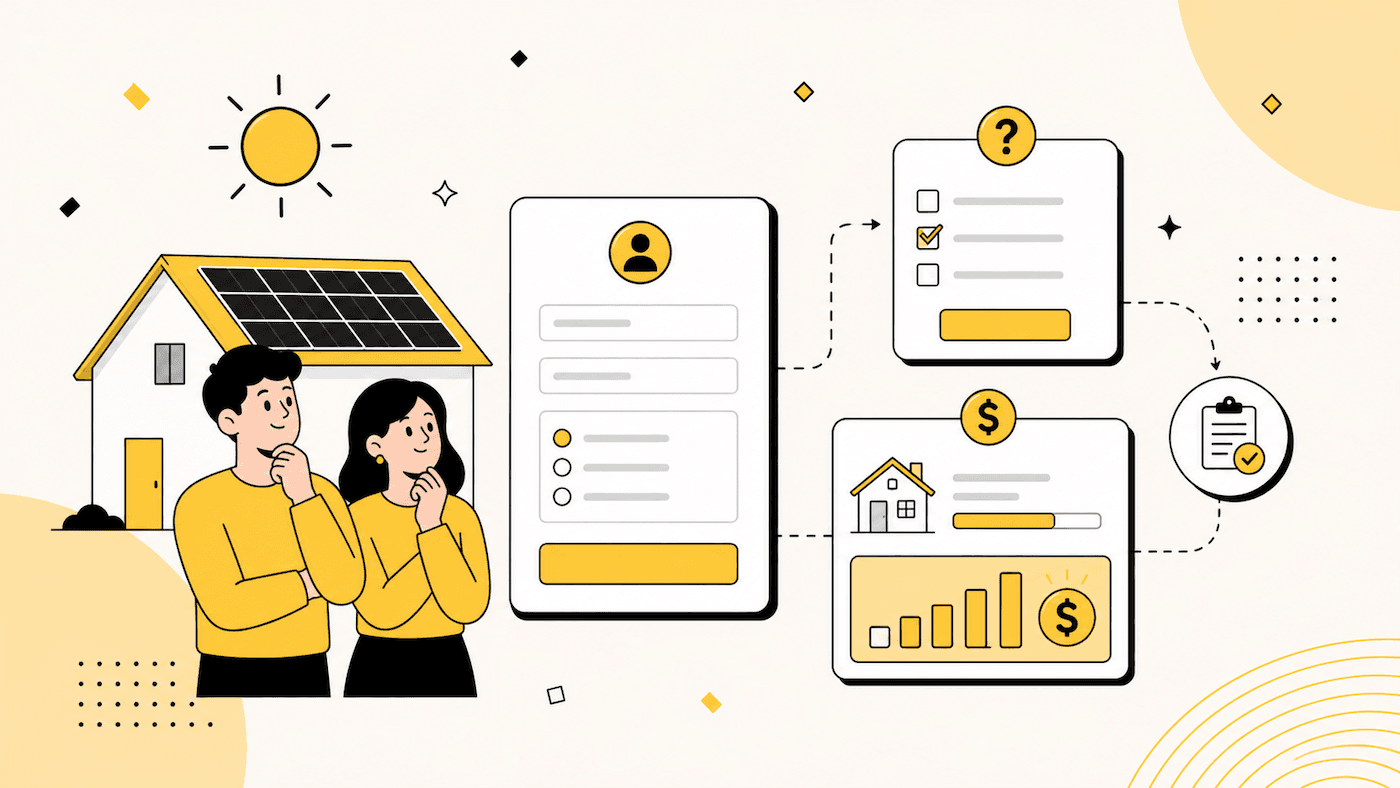 5 Solar Company Lead Generation Form Templates (With Logic & Live Savings Screens)