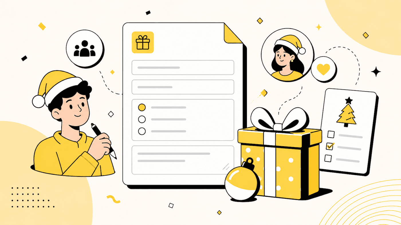 5 Secret Santa Form Templates (Sign-Up, Questionnaire & Wishlist)